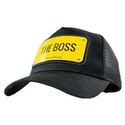 john-hatter-the-boss-aluminium-trucker-hat---blackyellow-34462889