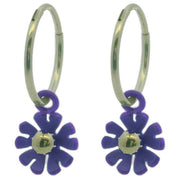 ti2-titanium-ten-petal-flower-charm-hoop-earrings---purple-34455953