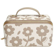 Alice Wheeler London Floral Mini Train Case - Stone Beige