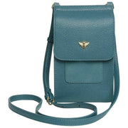 Alice Wheeler London Mini Bloomsbury Crossbody Bag - Teal Blue
