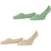 Burlington Everyday 2-Pack Invisible Socks - Persian Green