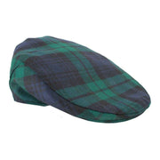 locharron-of-scotland-barnton-black-watch-modern-tartan-flat-cap---navygreen-34460115