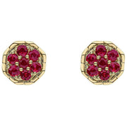 elements-gold-seven-stone-ruby-cluster-9ct-gold-earrings---goldred-35461398
