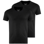 Falke Daily Comfort Crew Neck 2 Pack T-Shirt - Black