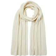 Falke Sporty Rib Cashmere Scarf - Off-White