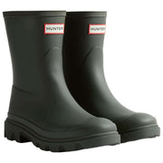 Hunter Downpour Short Wellington Boots - Dark Olive Green