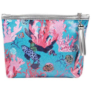 Jessica Russell Flint Underwater Coral Make Up Bag - Blue/Pink
