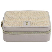 Stackers Luxury Travel Jewellery Box - Taupe Raffia