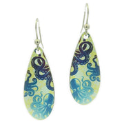 Ti2 Titanium Octopus Drop Earrings - Yellow