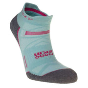 Hilly Supreme Socklet Med Socks - Aquamarine/Grey Marl
