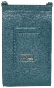 Alice Wheeler London Mini Bloomsbury Crossbody Bag - Teal Blue