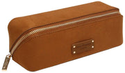 Alice Wheeler London Kensington Small Suede Train Case - Fudge Tan