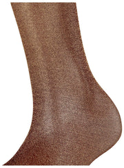 Falke Glitter 30 Denier Knee High Socks - Barolo/Gold