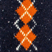 dents-argyle-marl-yarn-knitted-gloves---navypumpkin-orange-34477639
