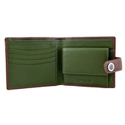 Dents Eden Security Billfold Wallet - English Tan/Olive