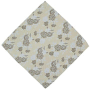 Michelsons of London Summertime Floral Polyester Tie and Pocket Square Set - Brown