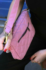 Hindbag Margault Quilted Shoulder Bag - Blush Pink