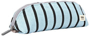 Roka Tate Small Cotton Canvas Pouch - Blue Stripe