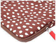 Roka Brick Lane Recycled Canvas Laptop Case - Brown Spot