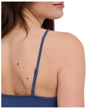 Falke Daily Seamless Spaghetti Top - Captain Blue