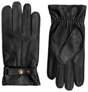 Dents Whitchurch Deerskin Leather Gloves - Black