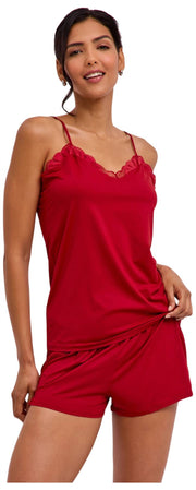 Falke Delicate Touch Chemise Top - Ventimiglia Red