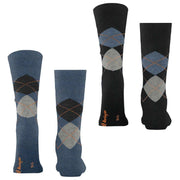 burlington-everyday-argyle-2-pack-socks---denim-mel-blue-34598178