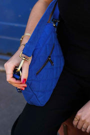 Hindbag Margault Quilted Shoulder Bag - Electric Blue