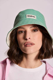 Hindbag Bob Bucket Hat - Green Stripes