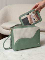 Stackers Wave set of 2 Wash Bag - Seafoam Green