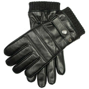 dents-skipton-knitted-cuff-stitch-detail-leather-gloves---black-34491071