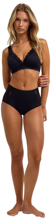 Falke Delicate Touch Mid Waist Briefs - Black