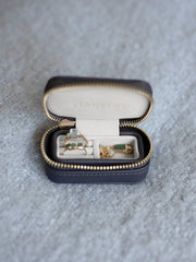 Stackers Petite Zipped Travel Jewellery Box - Navy Blue