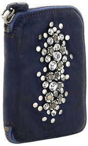 Campomaggi Bella Di Notte Tosca Stud Purse - Blue