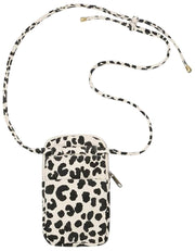 Hindbag Bill Phone Bag - Leopard Off White