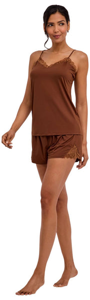 Falke Delicate Touch Chemise Top - Deer Brown