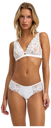 Falke Delicate Touch Triangle Bralette - Ivory
