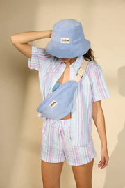 Hindbag Bob Terry Bucket Hat - Cloud Blue