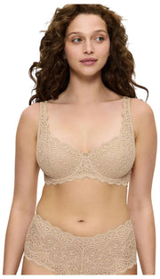 Triumph Amourette Wired Padded Lace Bra - Skin Beige