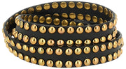 Campomaggi Ametista Stud Leather Belt - Black