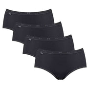 sloggi-basic-4-pack-midi-knickers---black-35045860