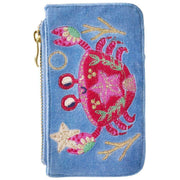powder-seafaring-crab-velvet-card-holder---cornflower-blue-33990220