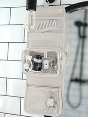 Stackers Small Hanging Wash Bag - Oatmeal Cream