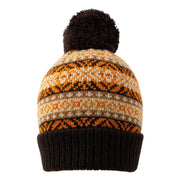 dents-jacquard-fair-isle-knitted-bobble-hat---chocolate-brown-34493018