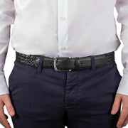 dents-woven-leather-and-cotton-belt---black-34491114