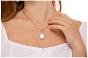 Pearls of the Orient Keishi Large Pearl Pendant Necklace - Gold/White