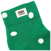 Roka Wembley Ankle Socks - Amazon Dot Green/White