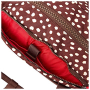 Roka Gatwick Small Recycled Canvas Duffle Bag - Brown Dot