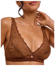 Falke Delicate Touch Triangle Bralette - Deer Brown