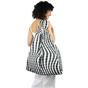 kind-bag-london-xl-reusable-bag---distorted-gingham-black-34385199